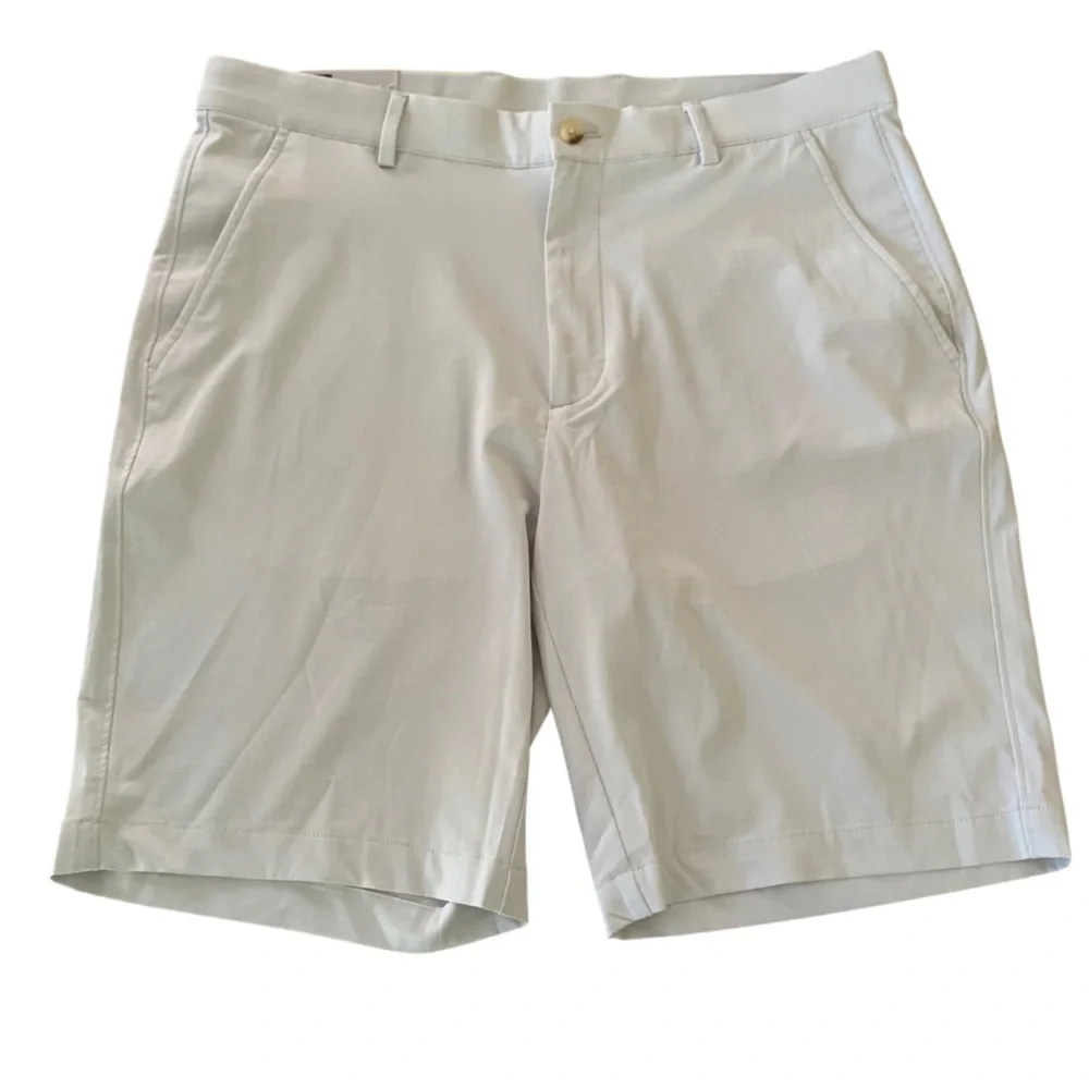 Greg Norman Light Gray Lightweight Stretch Golf Performance Shorts Sz 34